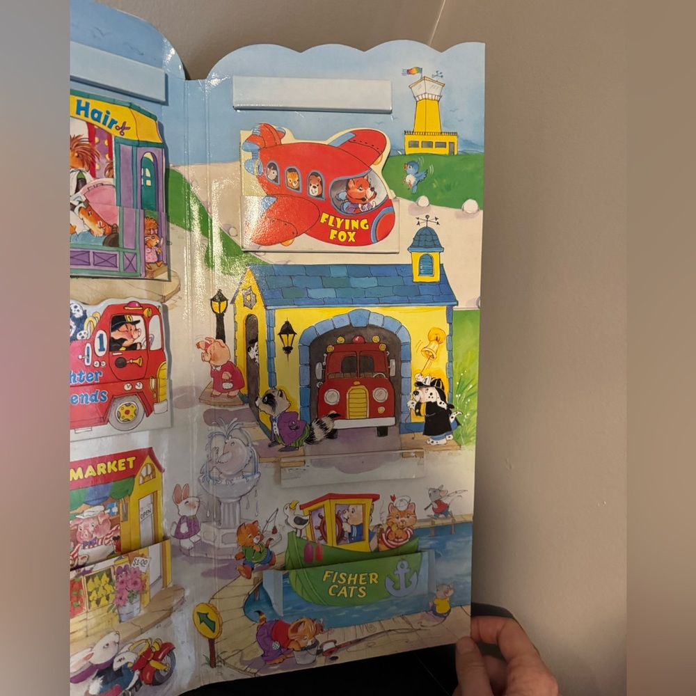My Big Playtown Kids Puzzle / Playset - Colorful Town Scene - Picture 5 of 7